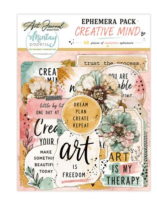 Mintay - Creative Mind Art Journal Ephemera Pack (68pcs)