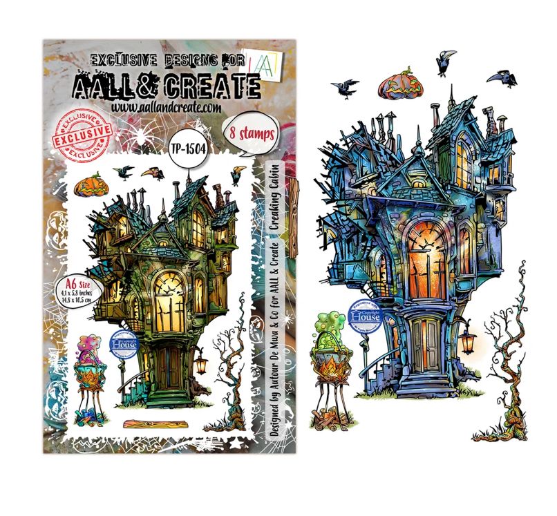 ALL&amp;CREATE - Creaking Cabin A6 Stamp Set