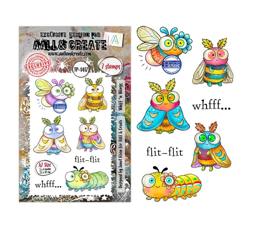 AALL&amp;CREATE - A7 Stamp Set Whiff 'N Wings