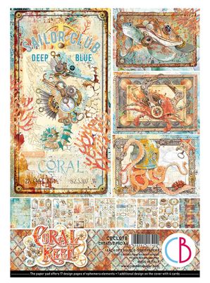 Ciao Bella - Coral Reef A4 Creative Pad 9 Sheets