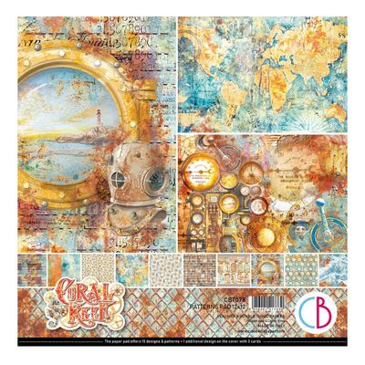 Ciao Bella - Coral Reef 12x12 Patterns Paper Pad 8 Sheets