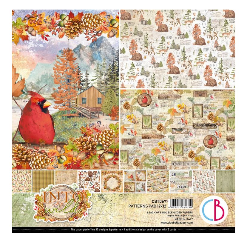Ciao Bella - Into The Wild 12x12 Patterns Pad 8 Sheets