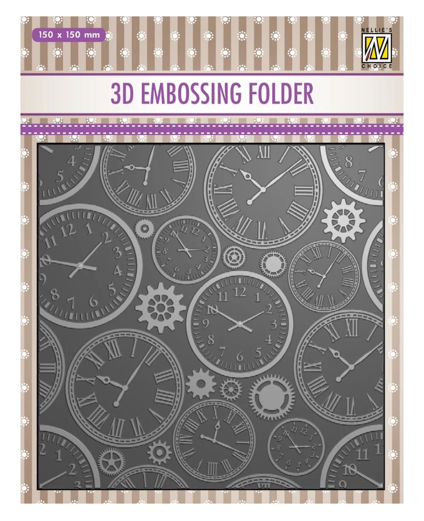 Vaessen Creative - Time 3D Embossing Folder