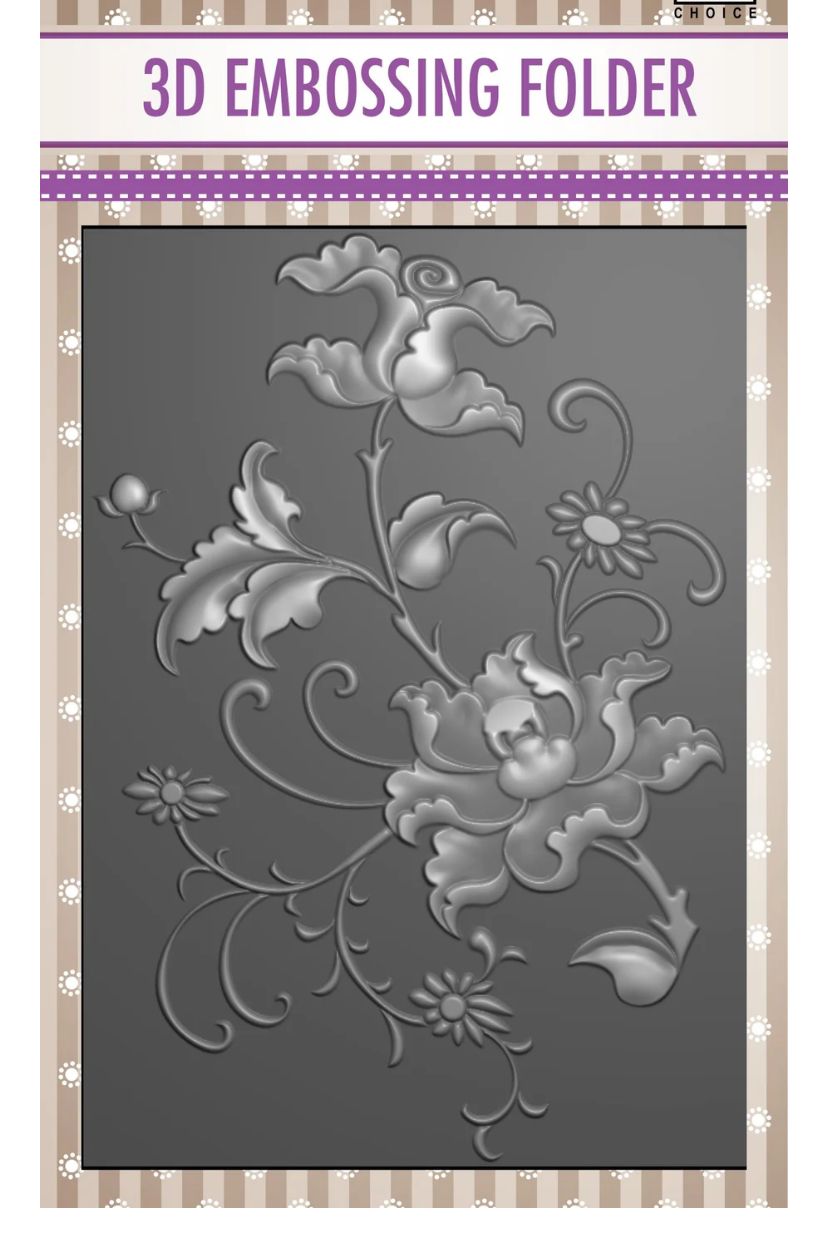 Vaessen Creative - Exotic Flower 3D Embossing Folder