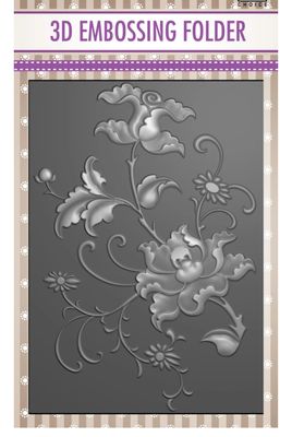 Vaessen Creative - Exotic Flower 3D Embossing Folder