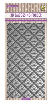 Vaessen Creative - Flower Backgrounds 3D Embossing Folder