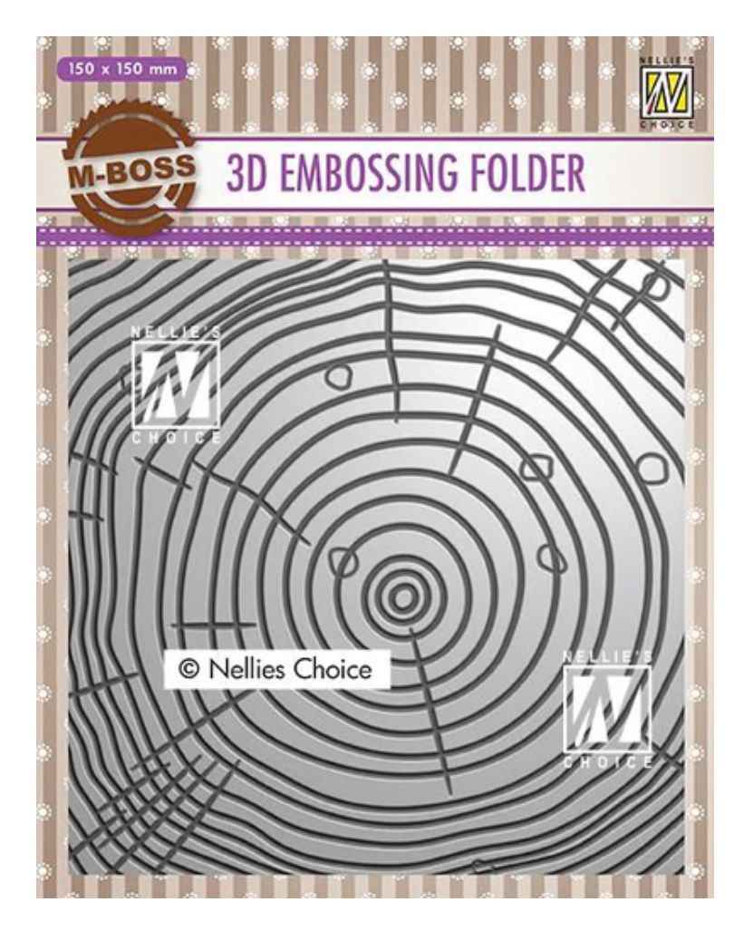Vaessen Creative - Growth Rings 3D Embossing Folder