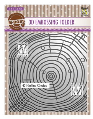 Vaessen Creative - Growth Rings 3D Embossing Folder