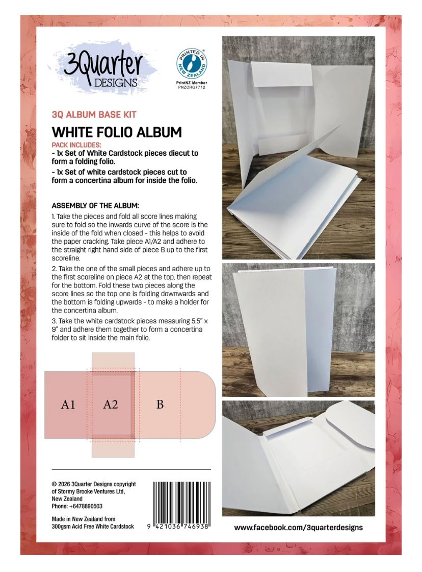 3Quarter Designs - White Folio Album