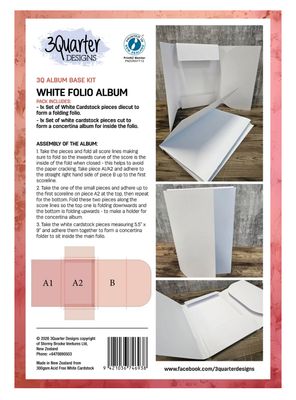 3Quarter Designs - White Folio Album