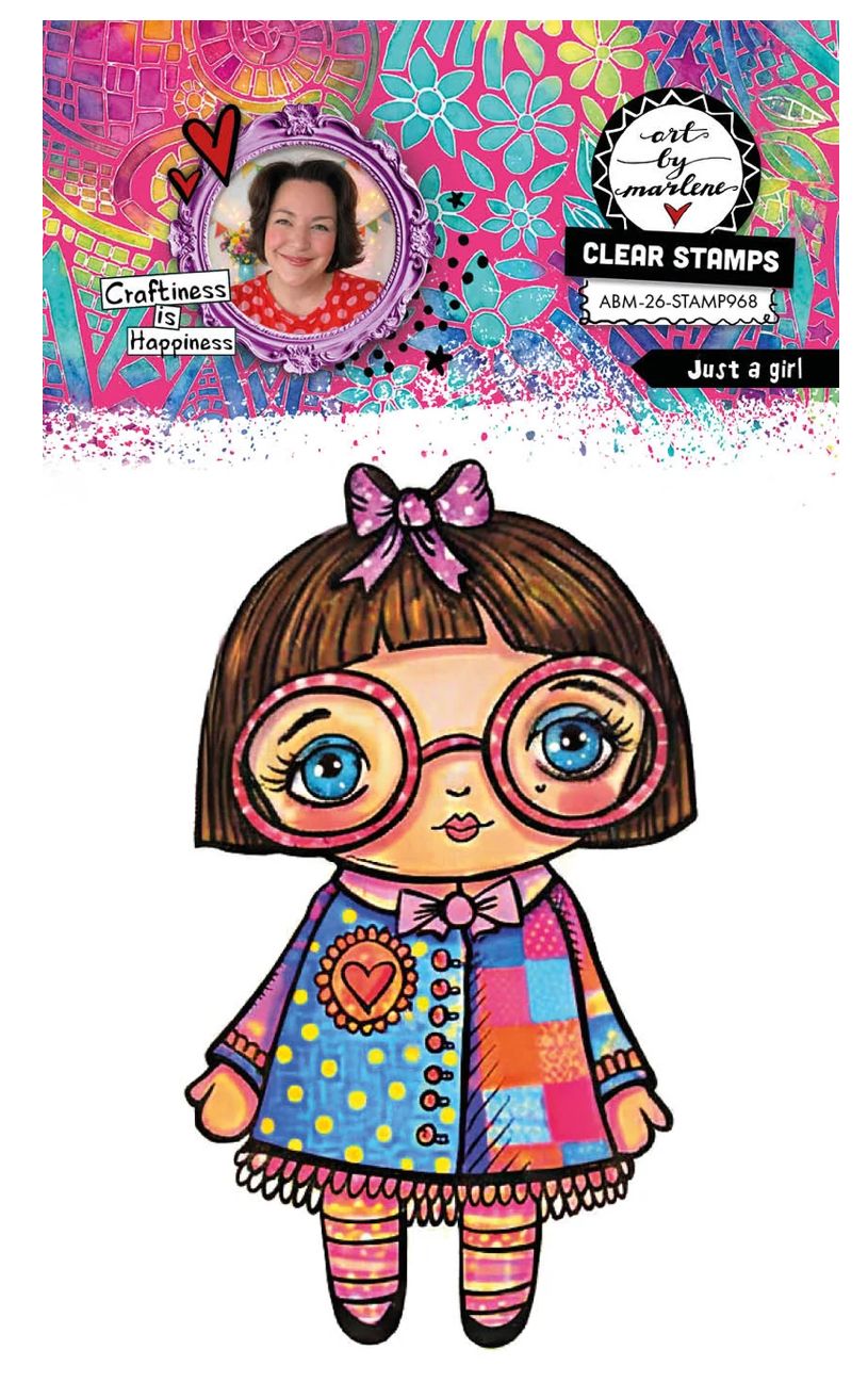 ABM - Just A Girl Clear Stamp 1pc