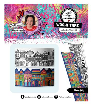 ABM - Houses Washi Tape 2pcs