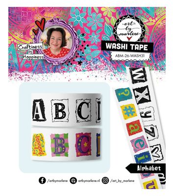 ABM - Alphabet Washi Tape 2pcs