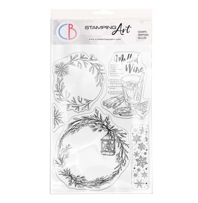Ciao Bella - Wreaths &amp; Mulled Wine 6x8 Clear Stamp Set