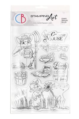 Ciao Bella - The Country Mouse 6x8 Clear Stamp Set