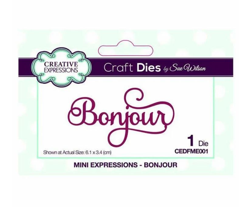 Sue Wilson - Mini Expressions Collection Bonjour