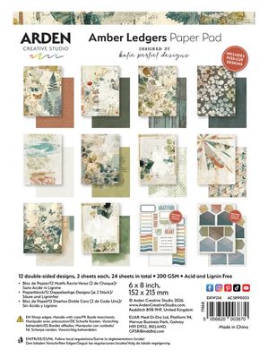 Arden Creative Studio - Amber Ledgers 6x8 Paper Pad