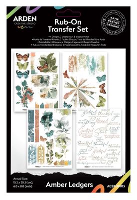 Arden Creative Studio - Amber Ledgers 6x8 Rub On Transfers