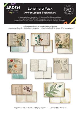Arden Creative Studio - Amber Ledgers Bookmakers Ephemera Pack