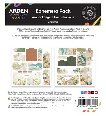 Arden Creative Studio - Amber Ledgers Journalmakers Ephemera Pack