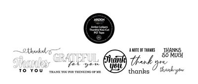 Arden Creative Studio - Amber Ledgers Thankful Kiss Cut PET Tape