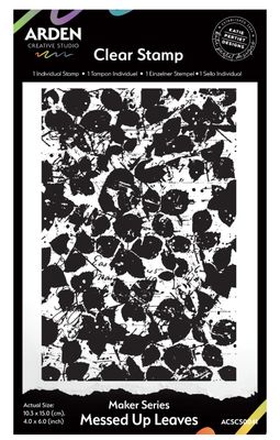 Arden Creative Studio - Maker Series Messed Up Leaves 4x6 Background Stamp
