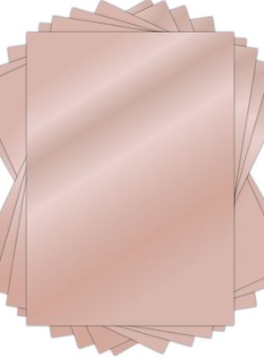 Craft Consortium - A4 Essential Mirror Cardstock - Rose Gold