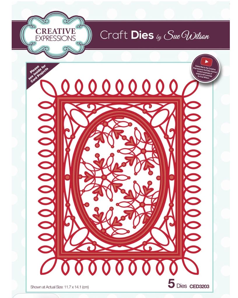 Sue Wilson - Festive Deco Snowflake Background