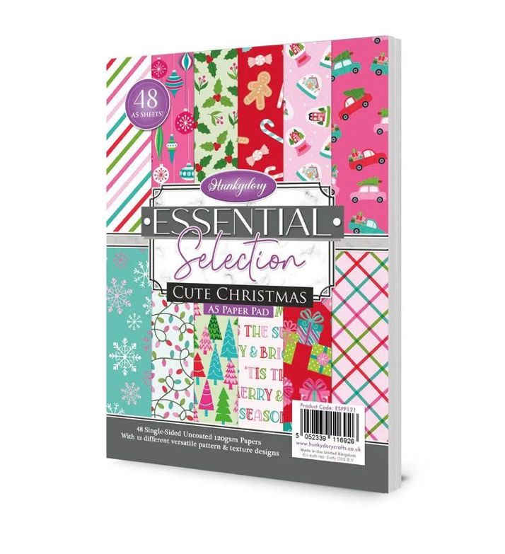 Hunkydory Crafts - Cute Christmas Essential Selection A5 Paper Pad