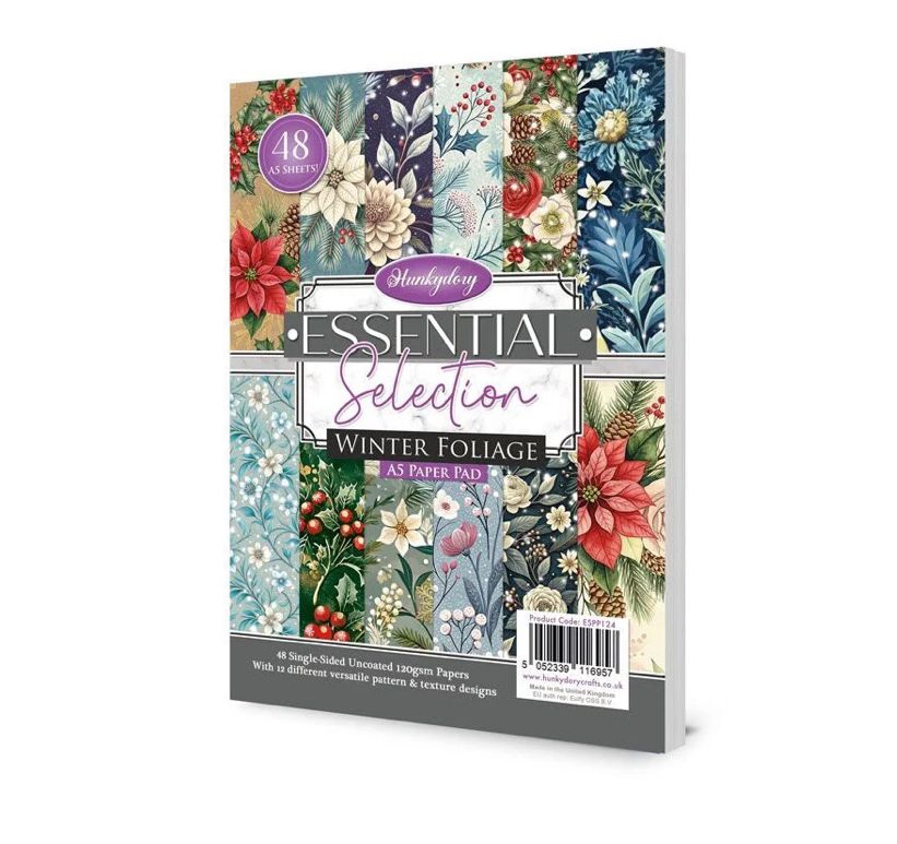 Hunkydory Crafts - Winter Foliage Essential Collection A5 Paper Pad