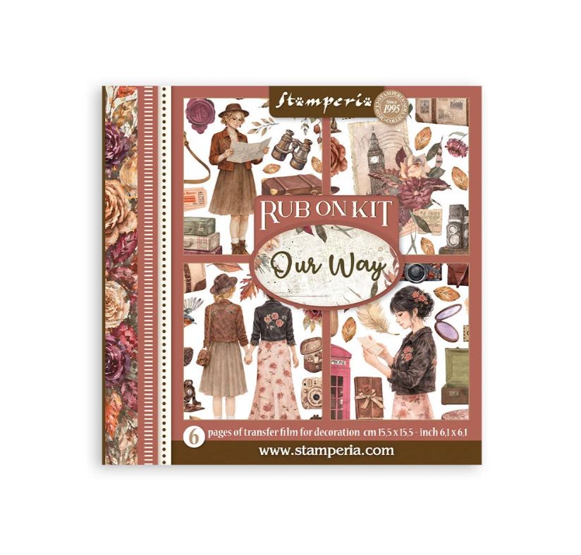 Stamperia - Our Way Decorative Rub-On Kit