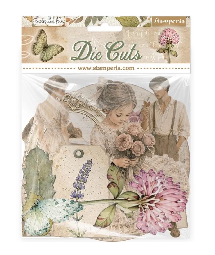 Stamperia - Flowers And Poems Decorative  Die Cuts