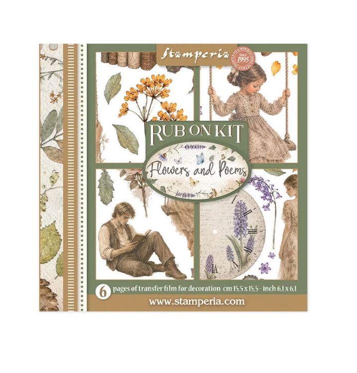 Stamperia - Flowers And Poems Rub-On Kit