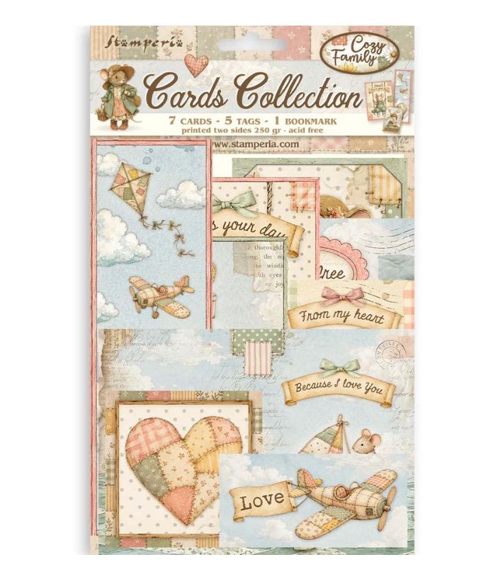 Stamperia - Cozy Family Printed Cards Collection