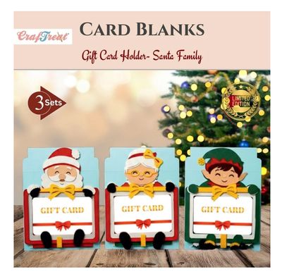 Craftreat - Santa Family Gift Card Holders