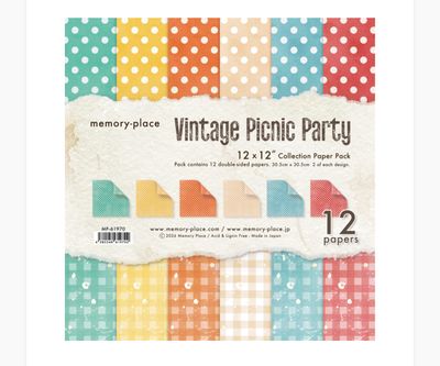 Memory Place - Vintage Picnic Party 12x12 Collection Paper Pack