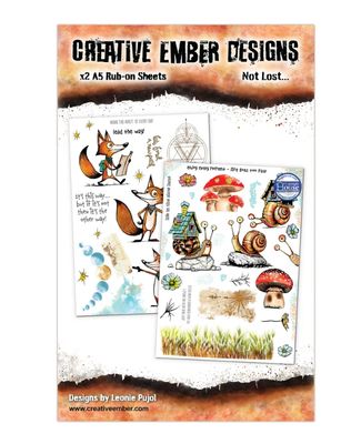 AALL&amp;CREATE - Not Lost... Creative Embers Designs A5 Rub Ons