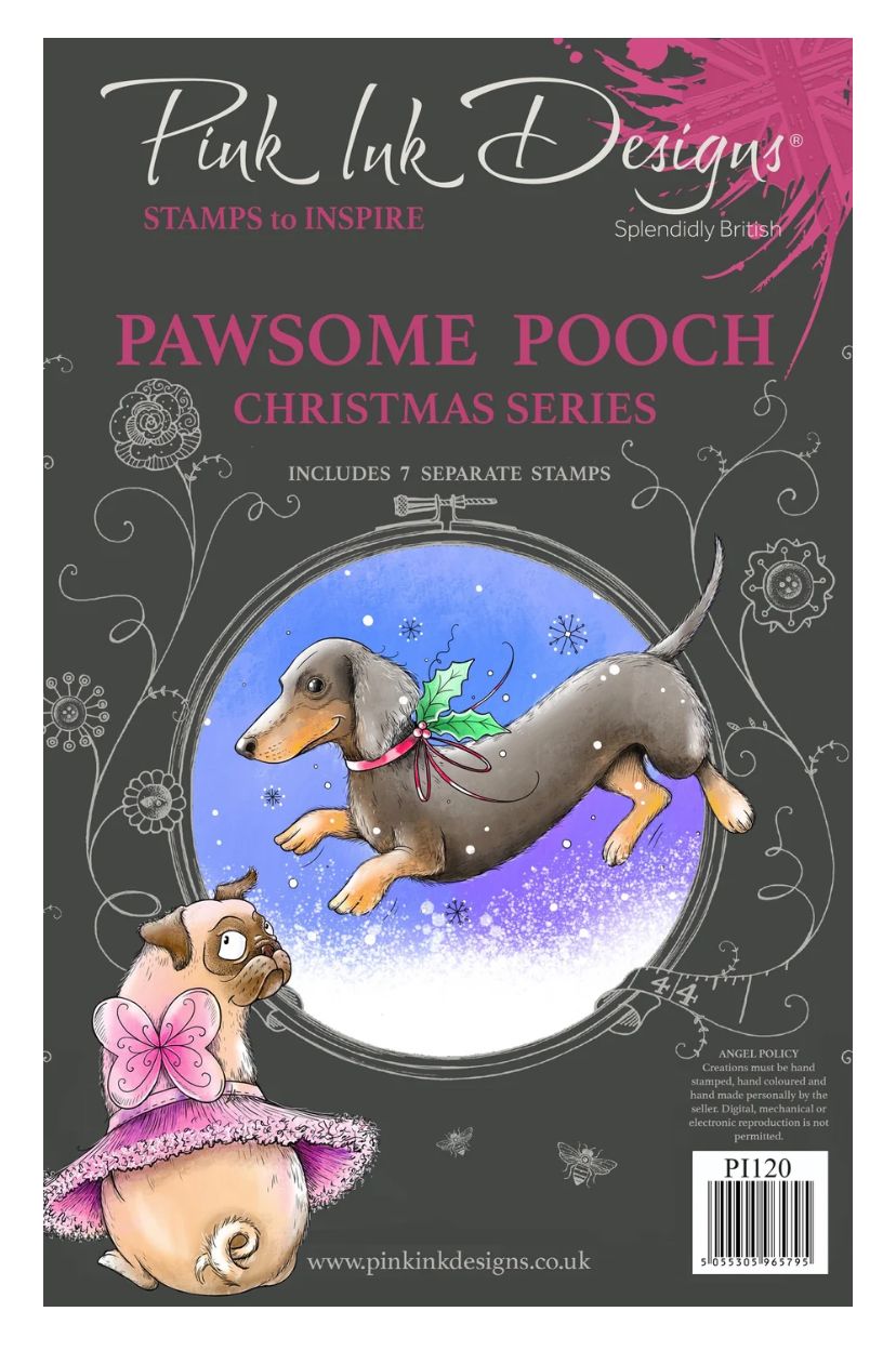 Pink Ink Designs - Pawsome Pooch A5 Clear Stamp