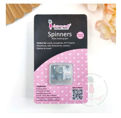 Dress My Craft - Transparent Spinners 12pcs