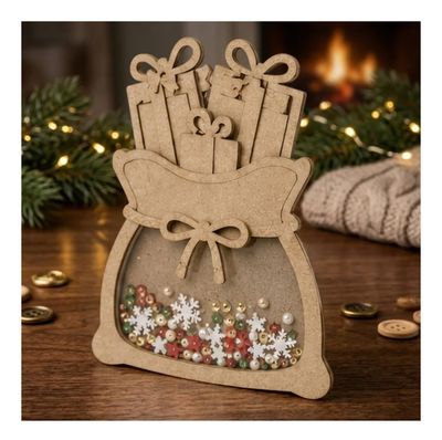 Craftreat - 3D Shaker Chipboard, Santa Bag
