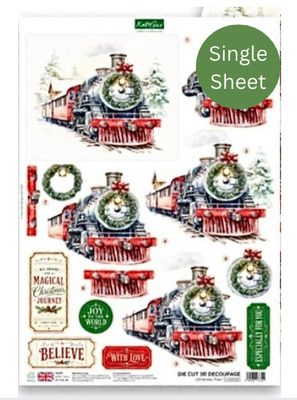 Katy Sue - Christmas Train Single Sheet Katy Sue - Christmas Train Single Sheet