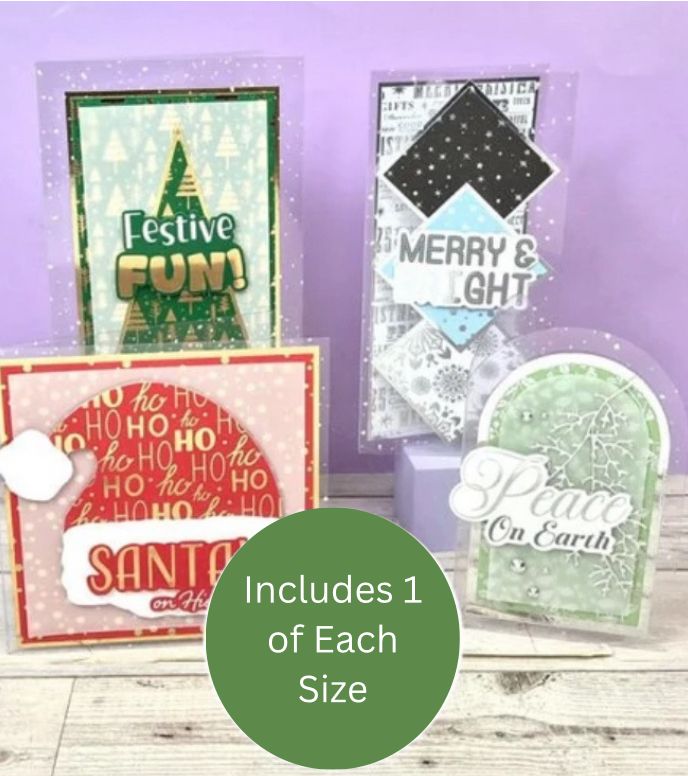 Hunkydory Crafts - Snowfall Acetate Card Bases 4pk