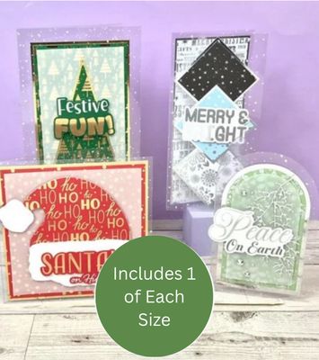 Hunkydory Crafts - Snowfall Acetate Card Bases 4pk