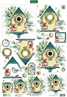 Katy Sue - Xmas Bird House Topper Singl Sheet