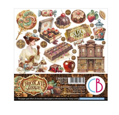 Ciao Bella - Chocolate Wanderlust 6x6 Fussy Cut Pad 24/pkg