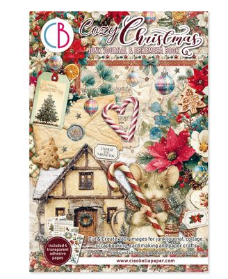 Ciao Bella - Cozy Christmas Junk Journal &amp; Ephemera Boom A4 32/pgs