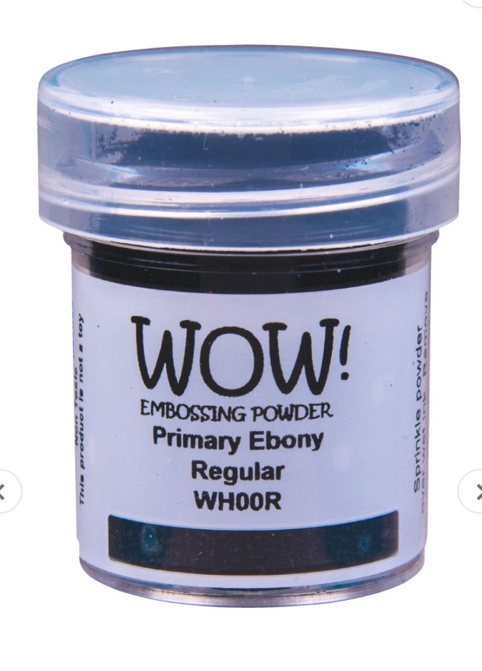 WOW! Embossing Powder - Primary Ebony Regular
