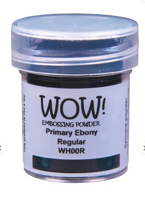 WOW! Embossing Powder - Primary Ebony Regular