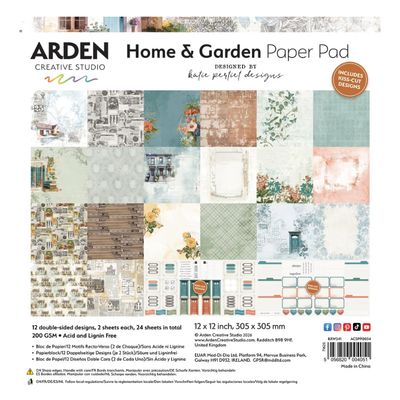 Arden Creative Studio - Home &amp; Garden 12x12 Paper Pad