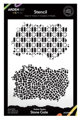 Arden Creative Studio - Maker Series Stone Gate 6x8 Stencil